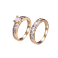 15603 Xuping jóias de moda 18k cor de ouro casal anel de venda quente